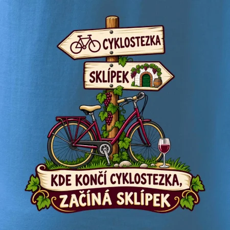 Kde končí cyklostezka, začíná sklípek