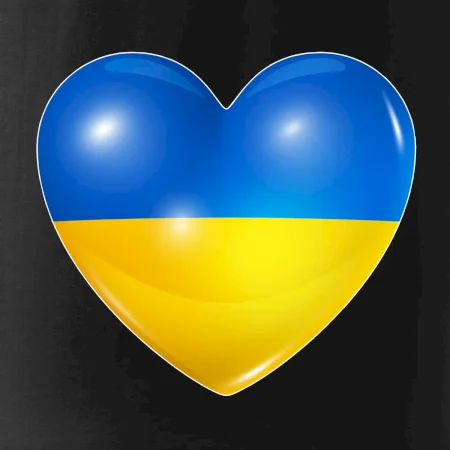 Ukrajina srdce vlajka