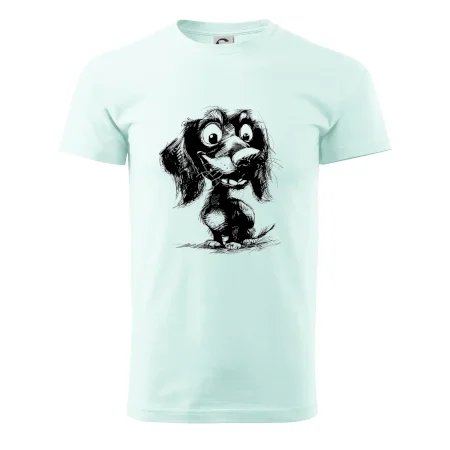 Čiernobiela karikatúra jazvečík