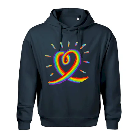 Srdce pride dúha kreslená