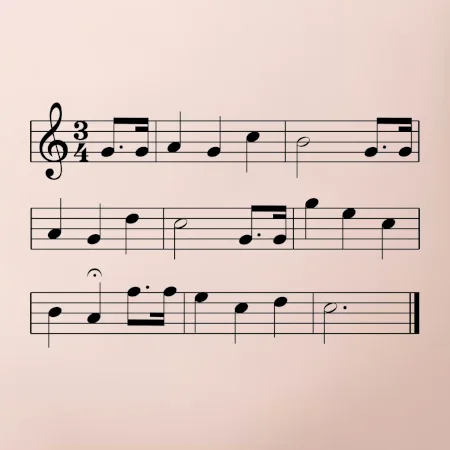 Veľa šťastia zdravia - noty