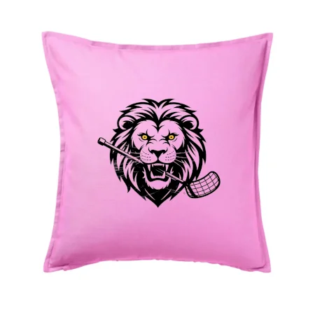 Floorball - Lev s hokejkou v tlamě