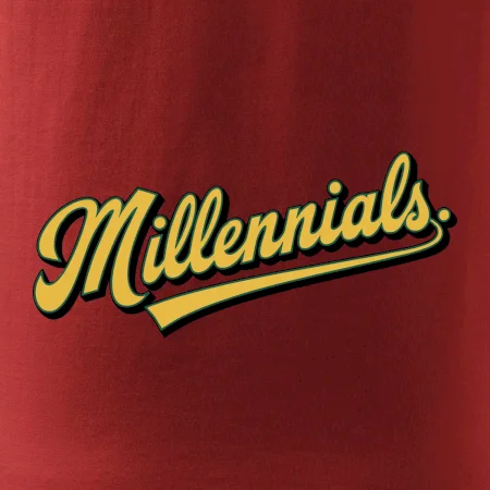 Generace Y - Millennials žlutý nápis