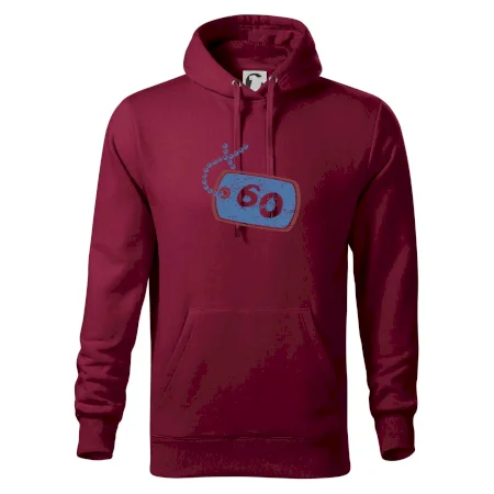 60 na krku štítok