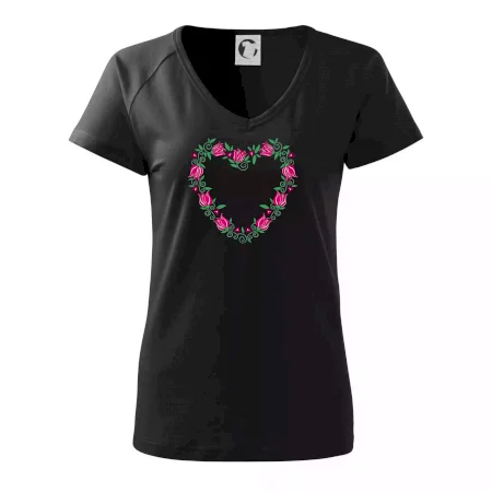 Červené tulipánové srdiečko (Pecka design)