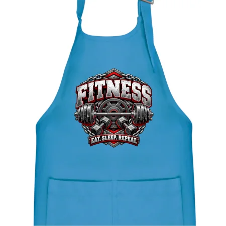 Fitness činka a závažia eat sleep repeat