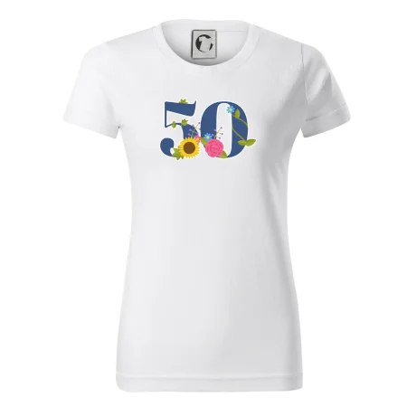 Kvetinové číslo kreslené - 50