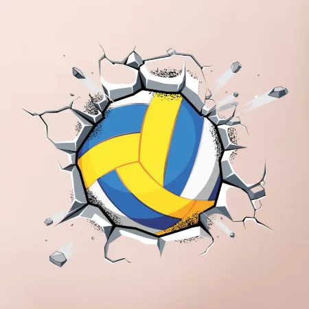 Volejbal lopta v triku