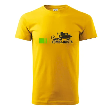 Kombajnista zelená a žltá