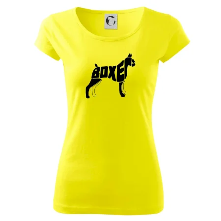 Boxer nápis v tele