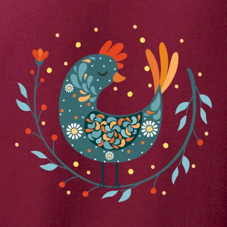 Folklór - sliepky s margarétkami