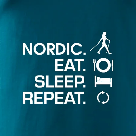 Nordic walking eat sleep