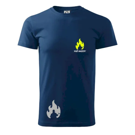 Hasiči - oheň - Váš názov - Prsník + chrbát