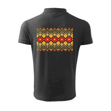 Ukrajinský vzor - Červené kvety