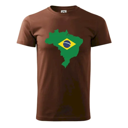 Brazília vlajka v mape