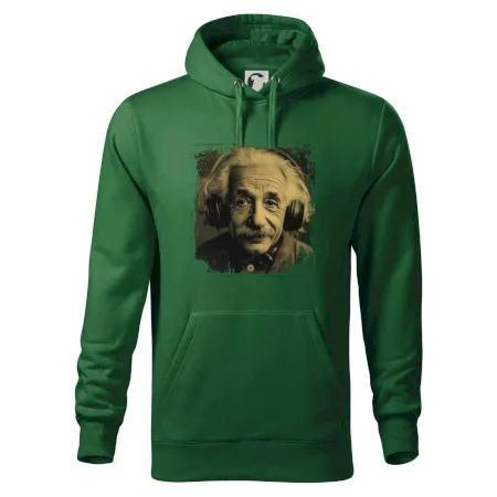 Albert Einstein so slúchadlami