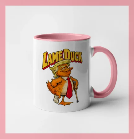 Trump jako kulhající kachna retro komiks
