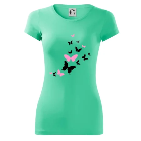 Motýle ružovo čierni