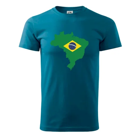 Brazília vlajka v mape