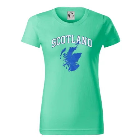 Scotland nápis s mapou