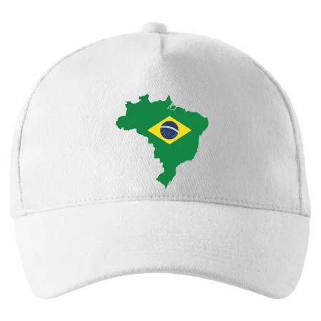 Brazília vlajka v mape