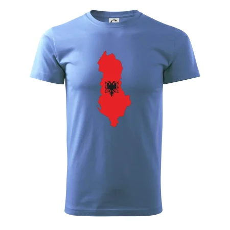 Albánsko mapa a znak