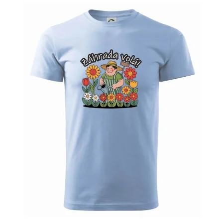 Záhrada volá - záhradník a slnečnice