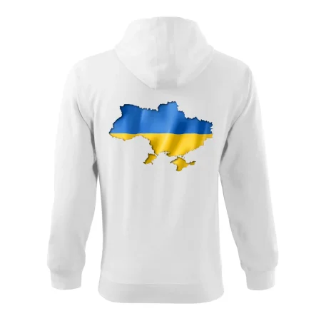 Ukrajina vlajka mapa