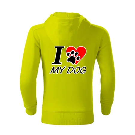 I love my dog - nápis
