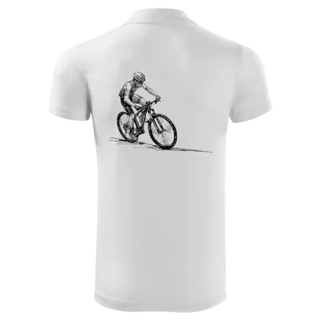 MTB kreslený cyklista