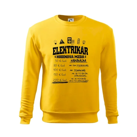 Hodinová mzda elektrikár