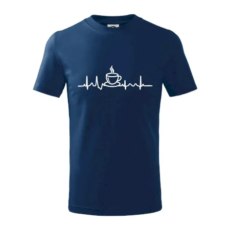 EKG hrnček kávy