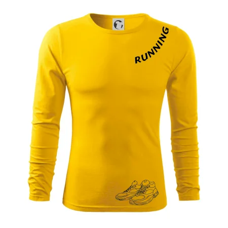 Running nápis šikmo