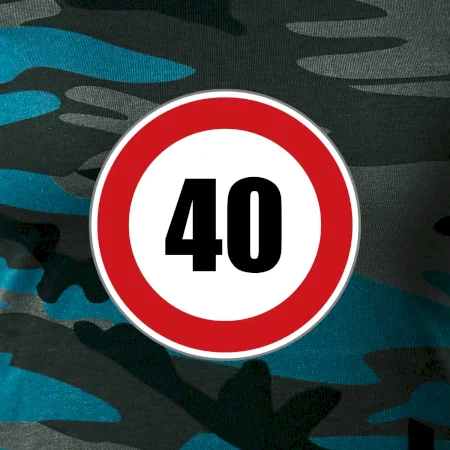 Dopravná značka - obmedzenie rýchlosti 40