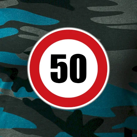 Dopravná značka - obmedzenie rýchlosti 50