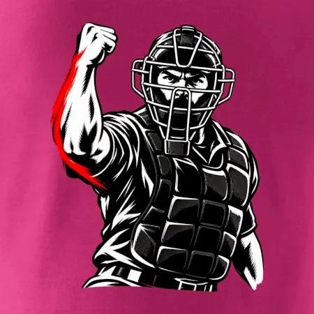 Baseballový rozhodčí signalizuje strike
