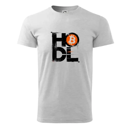 Hodl velký nápis a logo BTC