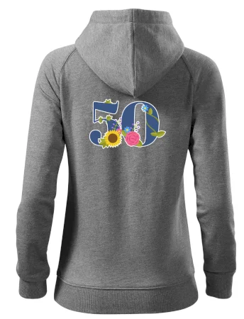 Kvetinové číslo kreslené - 50