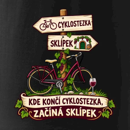 Kde končí cyklostezka, začíná sklípek