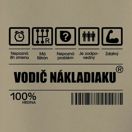 Čiarový kód - Vodič nákladiaku