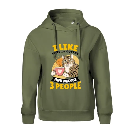 I like cats and coffee and maybe 3 people