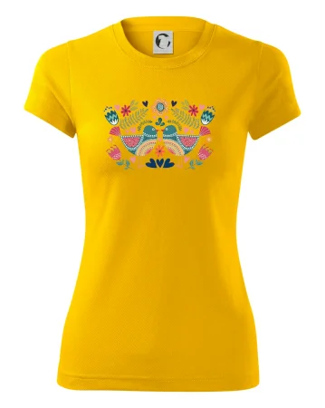 Folklór - dva farebné vtáčiky