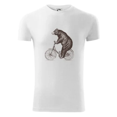 Medveď na bicykli