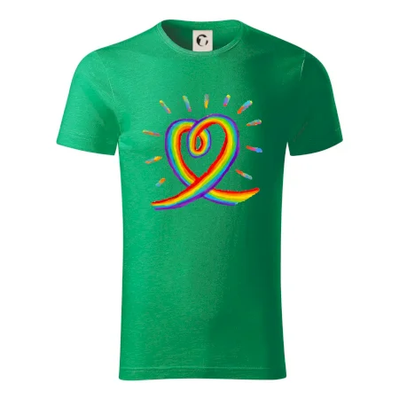 Srdce pride dúha kreslená