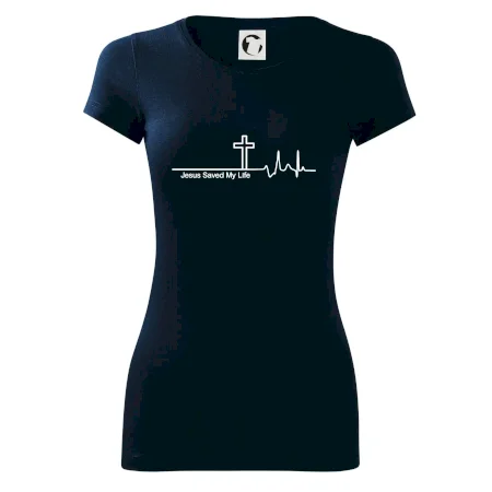 Jesus Saved My Life kríž ekg