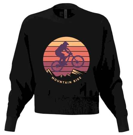 MTB farebný bicykel západ slnka