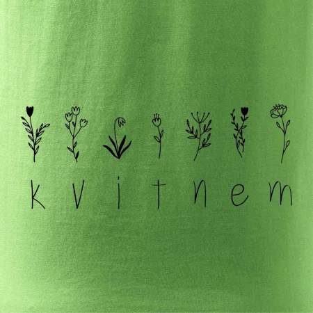 Kvitnem - Nápis s kvetinami