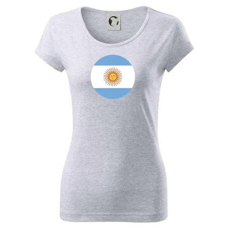 Argentína vlajka guľatá