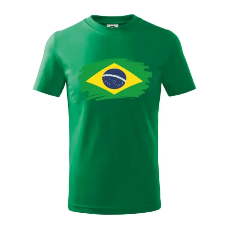 Brazília vlajka štetkou
