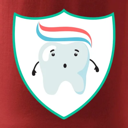 Zúbok na prsníku - zubná pasta